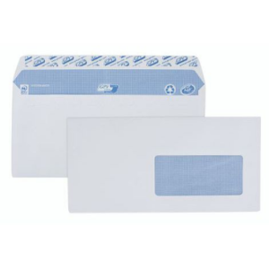 500 ENVELOPPES BLANCHE 90G 110X220 DL FEN 35x100 AUTO ADHESIVES