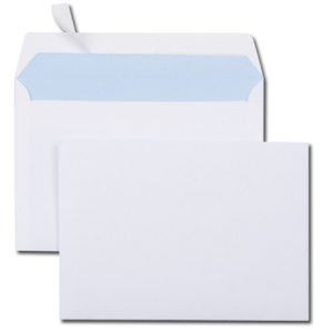 500 ENVELOPPES BLANCHE 80G 114X162 C6 AUTO-ADHÉSIVE