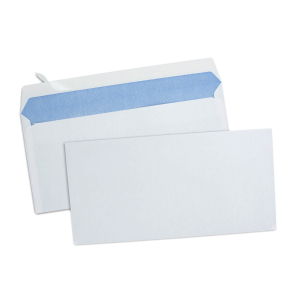 500 ENVELOPPES BLANCHES 80G 110X220 DL AUTO ADHESIVES