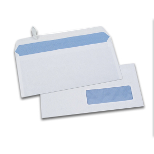 500 ENVELOPPES BLANCHES  80G 110X220 DL FEN35 AUTO ADHESIVES