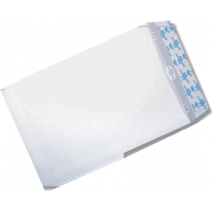 250 POCHETTES ADHESIVES 260X330 BLANC 90G BDP