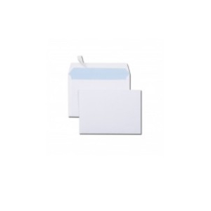 50 ENVELOPPES BLANCHE 80G 114X162 C6 AUTO-ADHÉSIVE