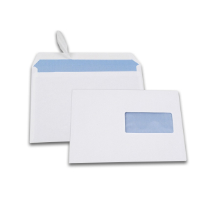 500 ENVELOPPES BLANCHES 80G 162X229 FEN 45X100 C5 AUTO ADHESIVES