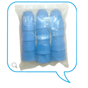 SACHET 10 DOIGTIERS 19 MM BLEU