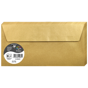 PAQUET 20 ENVELOPPES POLLEN 110X220 OR