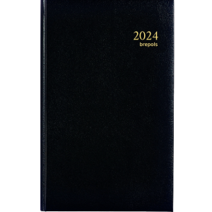 LECAS Agenda Perpetuel Journalier 14 x 22cm Couverture Noir