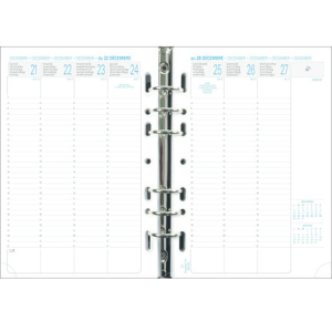 RECHARGE EXATIME 21 14.2X21 CM SEMAINE SUR 2 PAGES VERTICAL