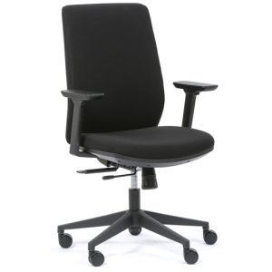 FAUTEUIL SYNCHRONE  ERGONOMIQUE SHERMAN NOIR