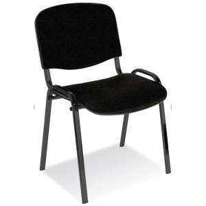 CHAISE TISSU "KOS" NOIR