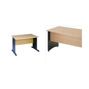 BUREAU DROIT 160 X 80 PIEDS PANNEAUX "L"