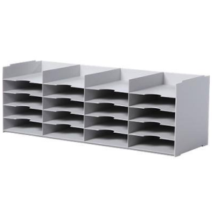 BLOC DE CLASSEMENT POUR ARMOIRE 20 CASES FORMAT A4 GRIS