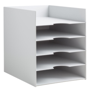 BLOC DE CLASSEMENT POUR ARMOIRE 5 CASES FORMAT 24X32 CM GRIS