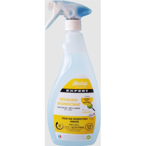 DETERGENT DESINFECTANT PISTOLET 750 ML ACTIF EN 30 SECONDES SANS RINCAGE (ANTI COVID)