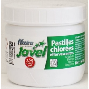 POT 500G PASTILLES CHLOREES 3,30gr  Effervescentes  Environ 1.5 gr chlore