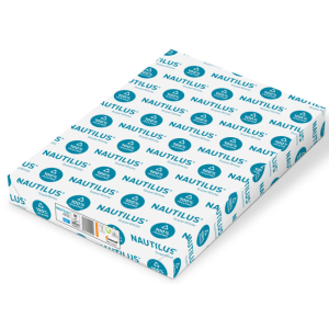 RAMETTE PAPIER 500 FEUILLES 100% RECYCLE NAUTILUS SUPER WHITE SRA3 80G