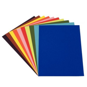 24F PAPIER DESSIN COLORIS VIFS ASSORTIS 50X65 160G