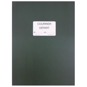 REGISTRE TOILE COURRIER  DEPART 320X250 150 PAGES