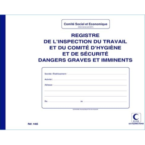 REGISTRE "INSPECTION DU TRAVAIL" 210X297 20 PAGES