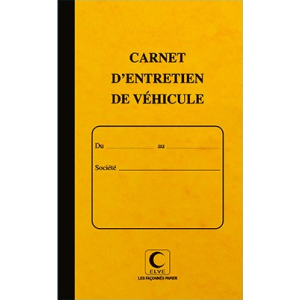 CARNET ENTRETIEN VEHICULE 210X130