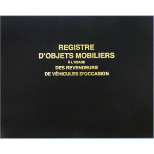 REGISTRE "LIVRE DE POLICE GARAGISTE " - 250 x 320 - 100 PAGES ELV1414