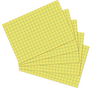 BOITE 100 FICHES  BRISTOL JAUNE 148X210 Q5X5