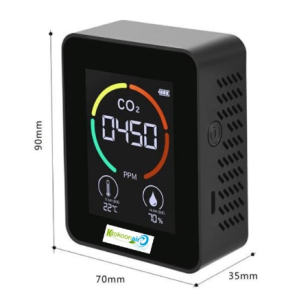 DÉTECTEUR DE CO2 AVEC ECRAN LCD (ANTI-COVID)