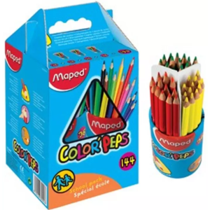 SCHOOLPEP'S CLASSPACK 144 CRAYONS COULEURS ASSORTIS