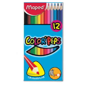 12 CRAYONS COULEURS COLOR PEPS