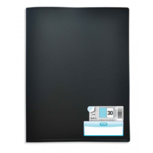 PORTE-DOCUMENTS MEMPHIS A4. 30 PTTES/60 VUES NOIR