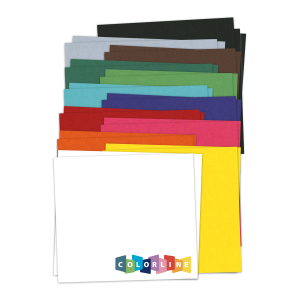 COLORLINE 25F PAPIER DESSINS COLORIS ASSORTIS 50X65CM 150G