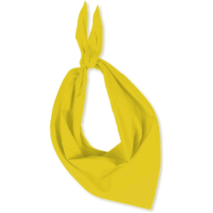 6 FOULARDS TRIANGULAIRES JAUNE