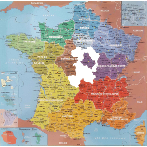 PUZZLE CARTE DE FRANCE DES DÉPARTEMENTS