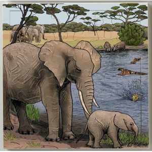 PUZZLE LES ÉLÉPHANTS