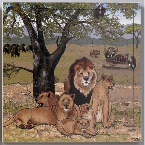 PUZZLE LES LIONS 