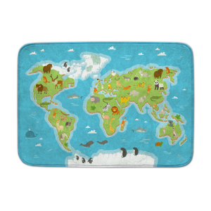 TAPIS CARTE MONDE 