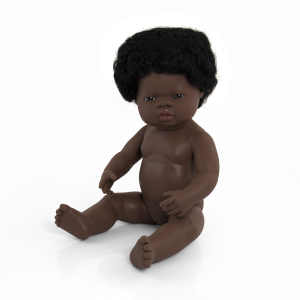 POUPÉE 38 CM AVEC CHEVEUX FILLE AFRICAINE