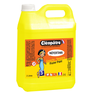 NEFERTARI FLACON GOUACHE 2L JAUNE PRIMAIRE