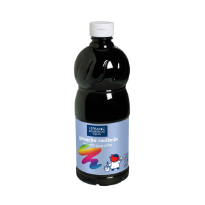 LEFRANC FLACON GOUACHE 1L NOIR