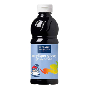 ACRYL GLOSSY FLACON 500ML NOIR