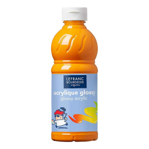 ACRYL GLOSSY FLACON 500ML JAUNE D'OR