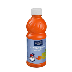 ACRYL GLOSSY FLACON 500ML ORANGE