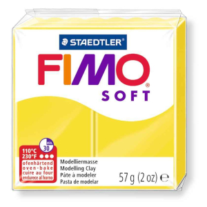 FIMO SOFT JAUNE CITRON PAIN 57G