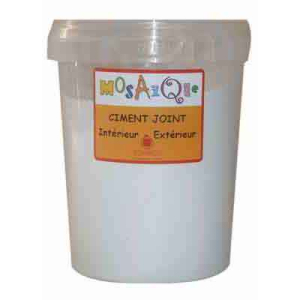 CIMENT JOINT POUDRE COLORIS BLANC POT 500G