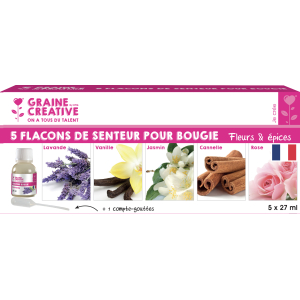 5 PARFUMS POUR BOUGIES ASSORTIS