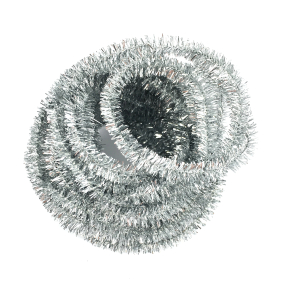 CHENILLE 6MM ÉCHEVEAU 10M ARGENT