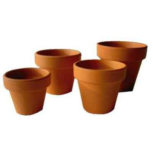 5 POTS ARGILE Ø 9CM