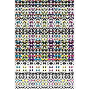 594 GOMMETTES YEUX ASSORTIES