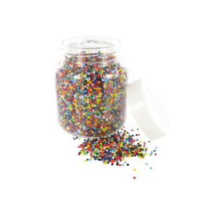 500G PERLES ROCAILLES 2,5MM OPAQUES ASSORTIES