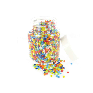 500G PERLES ROCAILLES 5MM OPAQUES ASSORTIES