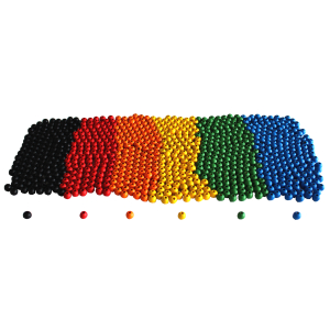 1 100 PERLES BOIS RONDES 10MM COLORIS ASSORTIS